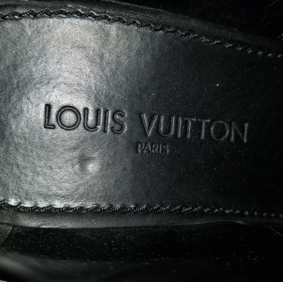 Louis Vuitton Dress Shoes Black Men's Size 8 - Picture 8 of 15